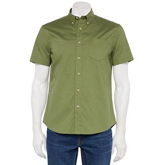 Men's Sonoma Goods For Life® Adaptive Short Sleeve Perfect Length Shirt