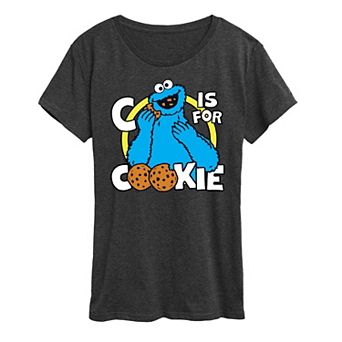 Women's Sesame Street Cookie Monster Graphic Tee