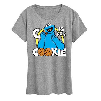 Women's Sesame Street Cookie Monster Graphic Tee