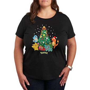 Plus Pokemon Christmas Tree Graphic Tee