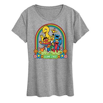 Women's Sesame Street Rainbow Graphic Tee