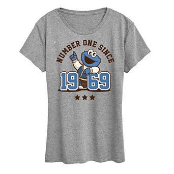 Women's Sesame Street Cookie Monster Graphic Tee
