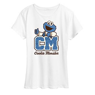 Women's Sesame Street Cookie Collegiate Graphic Tee