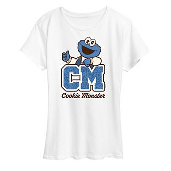 Women's Sesame Street Cookie Collegiate Graphic Tee