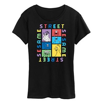 Women's Sesame Street Blocks Graphic Tee