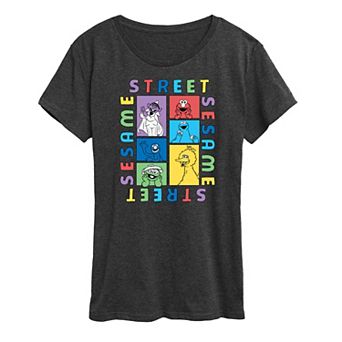Women's Sesame Street Blocks Graphic Tee