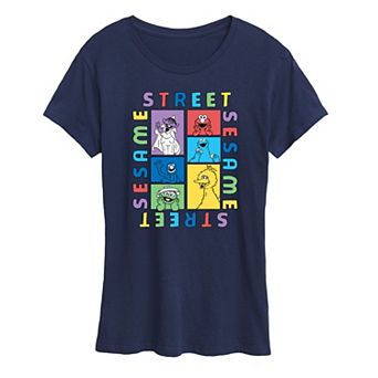 Women's Sesame Street Blocks Graphic Tee