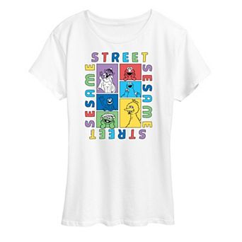 Women's Sesame Street Blocks Graphic Tee