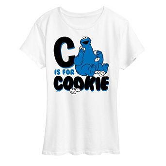 Women's Sesame Street C Is For Cookie Graphic Tee