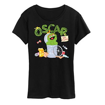Women's Sesame Street Oscar Graphic Tee