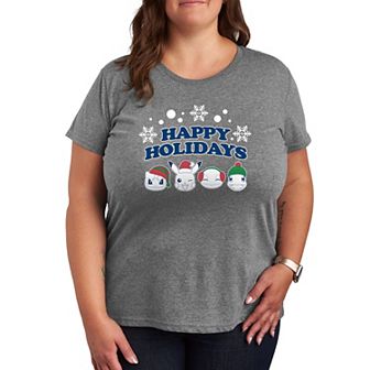 Plus Pokemon Happy Holidays Graphic Tee
