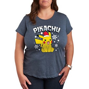 Plus Pokemon Pikachu With Hat Graphic Tee