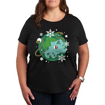 Plus Pokemon Bulba Pattern Graphic Tee