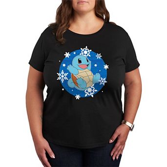 Plus Pokemon Squirtle Snowflake Graphic Tee