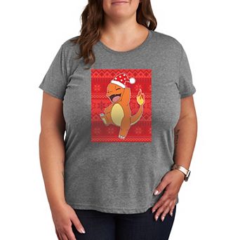 Plus Pokemon Charmander Sweater Graphic Tee