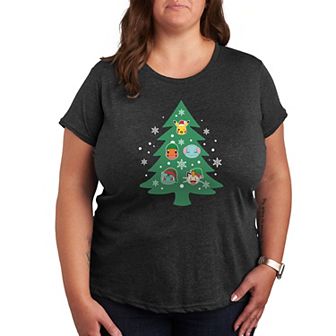 Plus Pokemon Partners Tree Pattern Graphic Tee