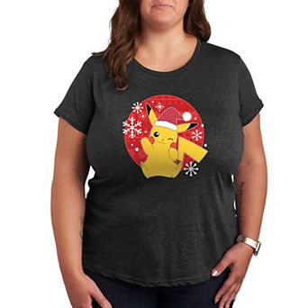 Plus Pokemon Pikachu Ugly Sweater Graphic Tee