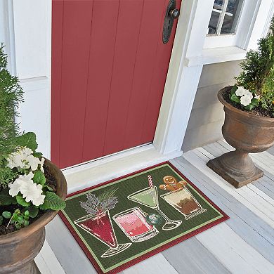 Liora Manne Esencia Let's Get Jolly Indoor/Outdoor Doormat