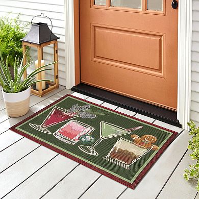 Liora Manne Esencia Let's Get Jolly Indoor/Outdoor Doormat