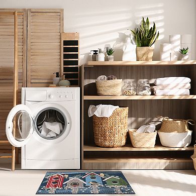 Liora Manne Esencia Birdhouse Holiday Indoor/Outdoor Doormat