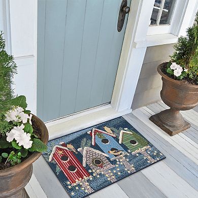 Liora Manne Esencia Birdhouse Holiday Indoor/Outdoor Doormat