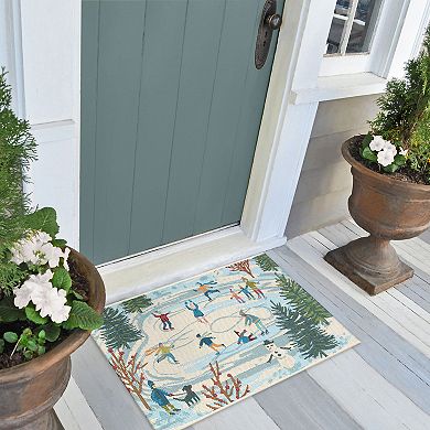 Liora Manne Esencia Gone Skating Indoor/Outdoor Doormat