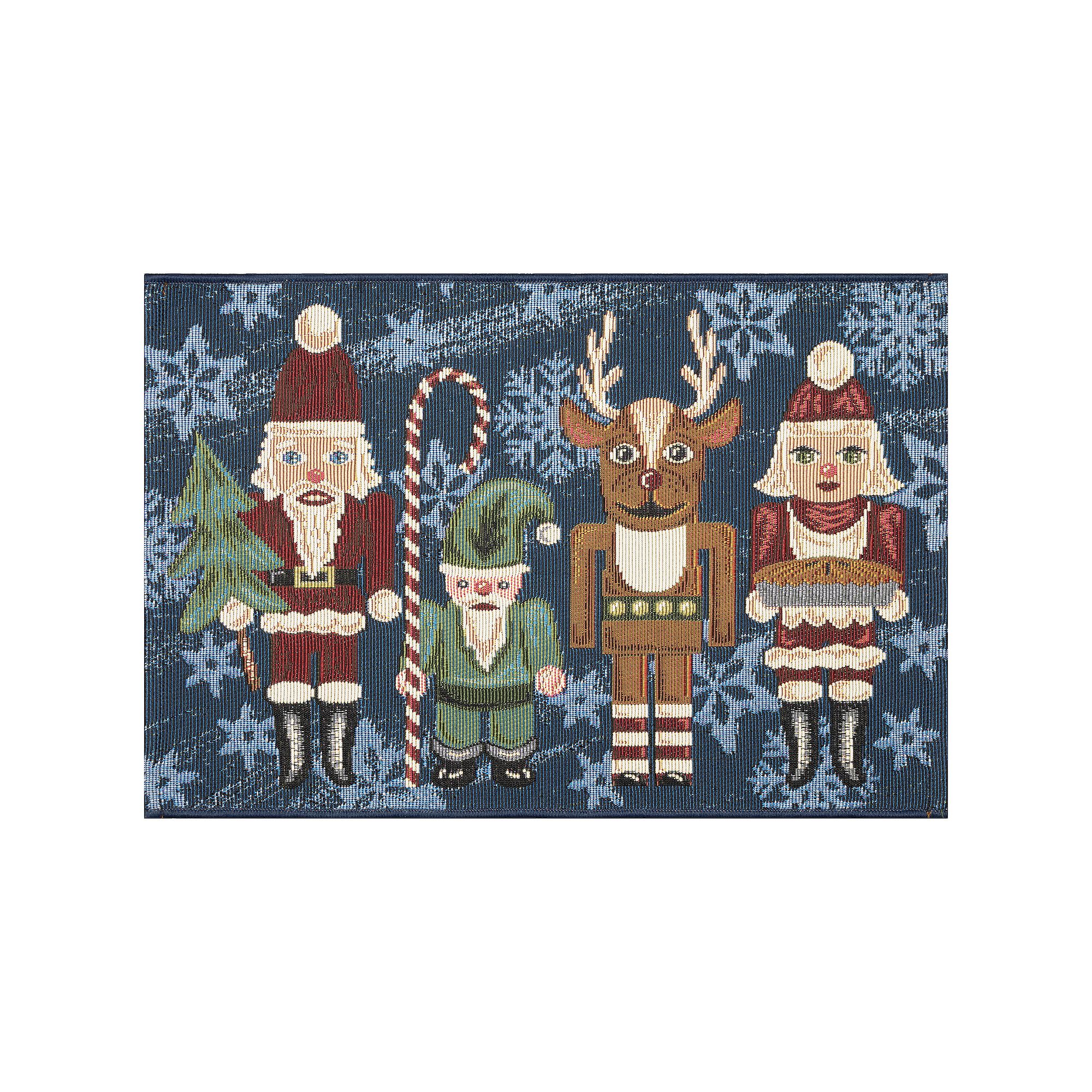 Liora Manne Esencia Nutcracker Sweet Indoor/Outdoor Doormat, Blue