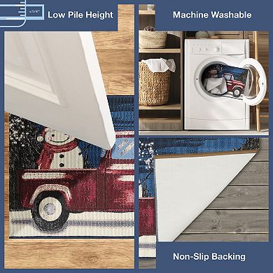 Liora Manne Esencia Truck Load Of Cheer Indoor/Outdoor Doormat