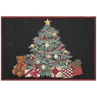 Liora Manne Esencia Oh Christmas Tree Indoor/Outdoor Doormat