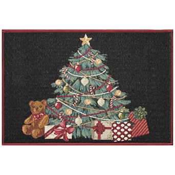 Liora Manne Esencia Oh Christmas Tree Indoor/Outdoor Doormat