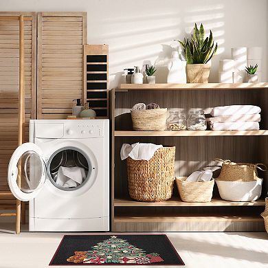 Liora Manne Esencia Oh Christmas Tree Indoor/Outdoor Doormat