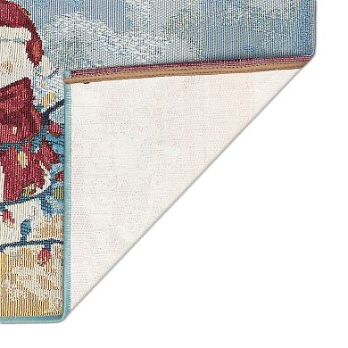 Liora Manne Esencia Beach Snowman Indoor/Outdoor Doormat