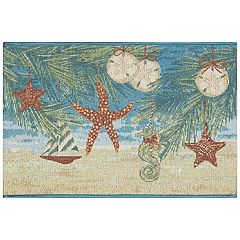 Winter Tree Line Black and Natural Holiday Doormat 18x30 +
