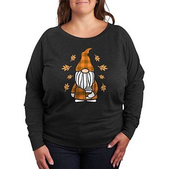 Plus Size Fall Gnome Lightweight French Terry Sweatshirt