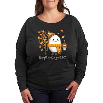 Plus Size Humpty Great Fall French Terry Long Sleeve Tee