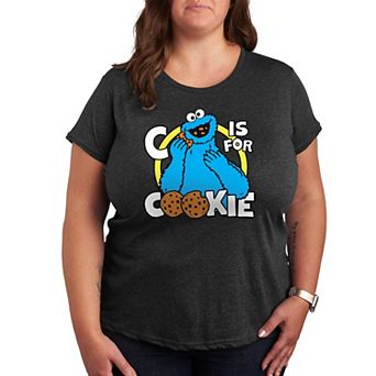 Plus Sesame Street Cookie Monster Graphic Tee