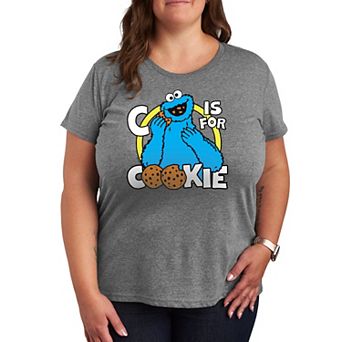Plus Sesame Street Cookie Monster Graphic Tee