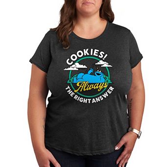 Plus Sesame Street Cookies Answer Graphic Tee