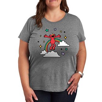 Plus Sesame Street Elmo Rainbow Graphic Tee