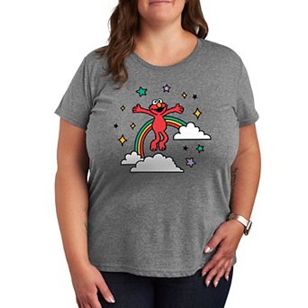 Plus Sesame Street Elmo Rainbow Graphic Tee