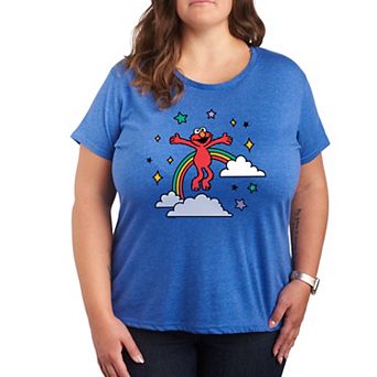 Plus Sesame Street Elmo Rainbow Graphic Tee