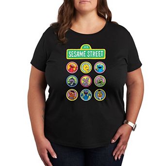 Plus Sesame Street Character Grid Graphic Tee