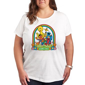 Plus Sesame Street Rainbow Graphic Tee