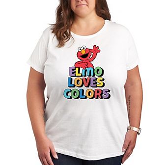 Plus Sesame Street Elmo Colors Graphic Tee
