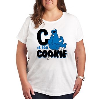 Plus Sesame Street C Is For Cookie Graphic Tee