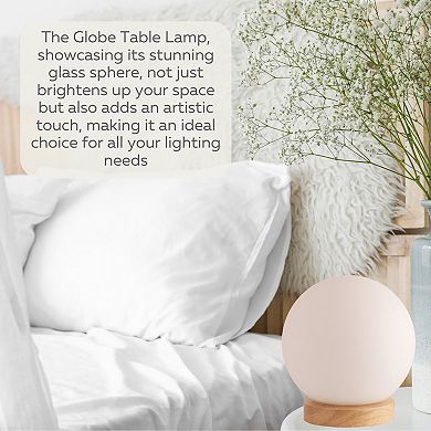 Glass Globe Table Lamp