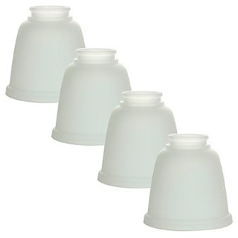 Ceiling Fan Light Covers - Frosted White Glass Shade
