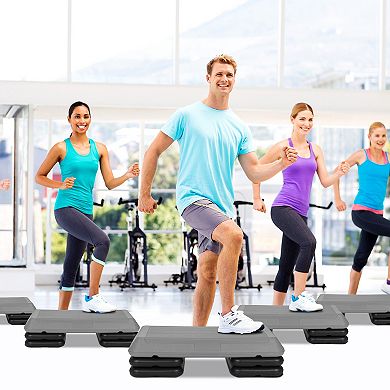 29 Inch Adjustable Workout Fitness Aerobic Stepper Exercise Platform