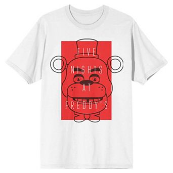 Men's Five Nights at Freddy's Minimalist Portrait Graphic Tee