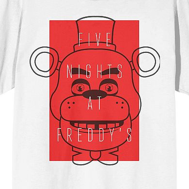 Men's Five Nights at Freddy's Minimalist Portrait Graphic Tee